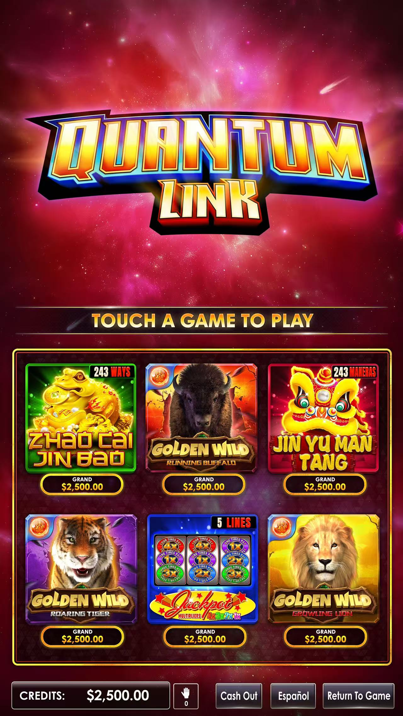 Cosmic Quantum Link Game Lobby